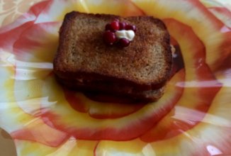 Горячий бутерброд с клюквой 🍞🍔