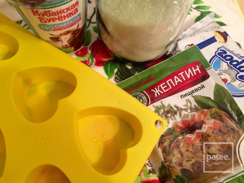 Сметанно-творожное желе с апельсиновым вареньем - Шаг 1