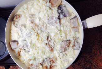 Хек в сметане