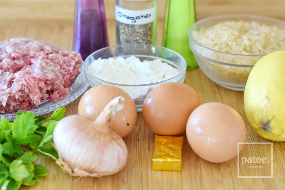 Мясные тефтели в яично- лимонном соусе - Шаг 1