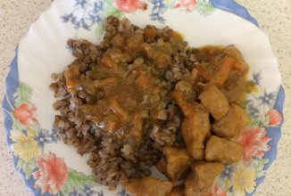 Свинина в сметанно-медовом соусе