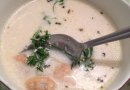 Сырный суп с морепродуктами