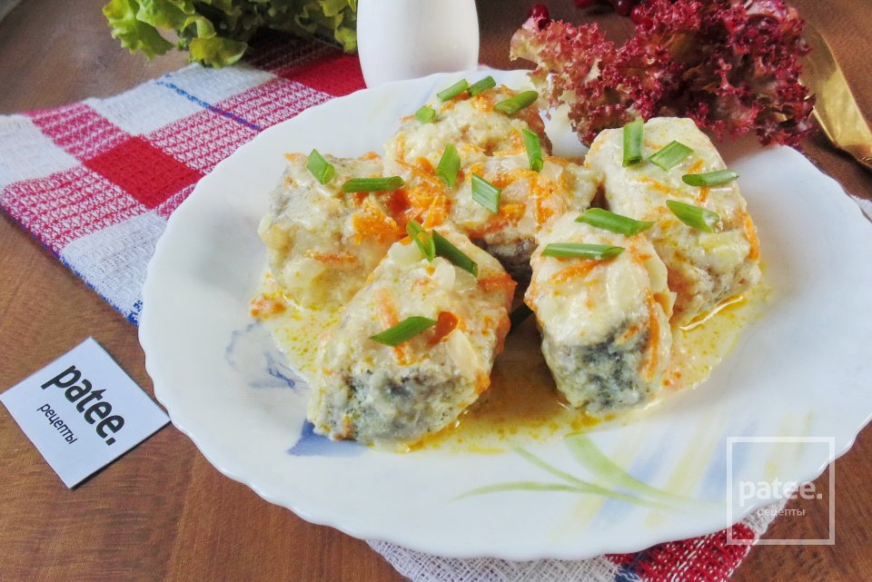 Хек в сливочном соусе - Шаг 12