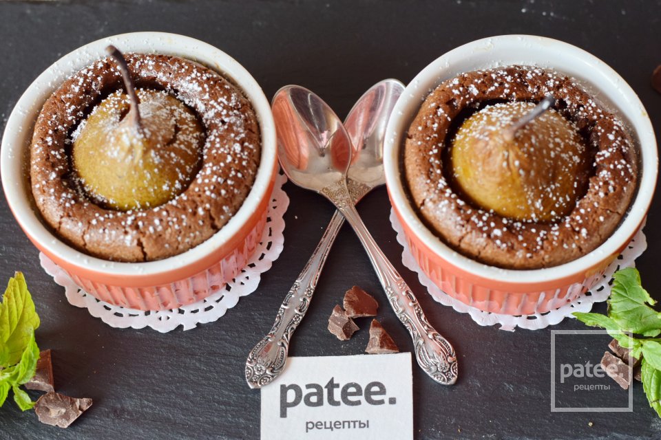  Шоколадные кексы с грушами - Шаг 15