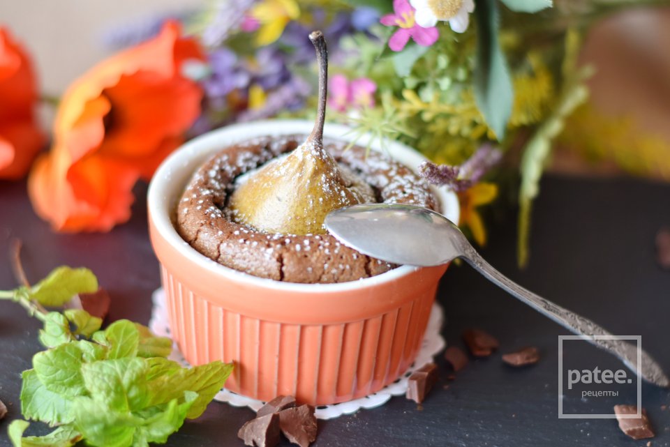  Шоколадные кексы с грушами - Шаг 16