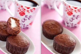 Шоколадно-творожные кексы.