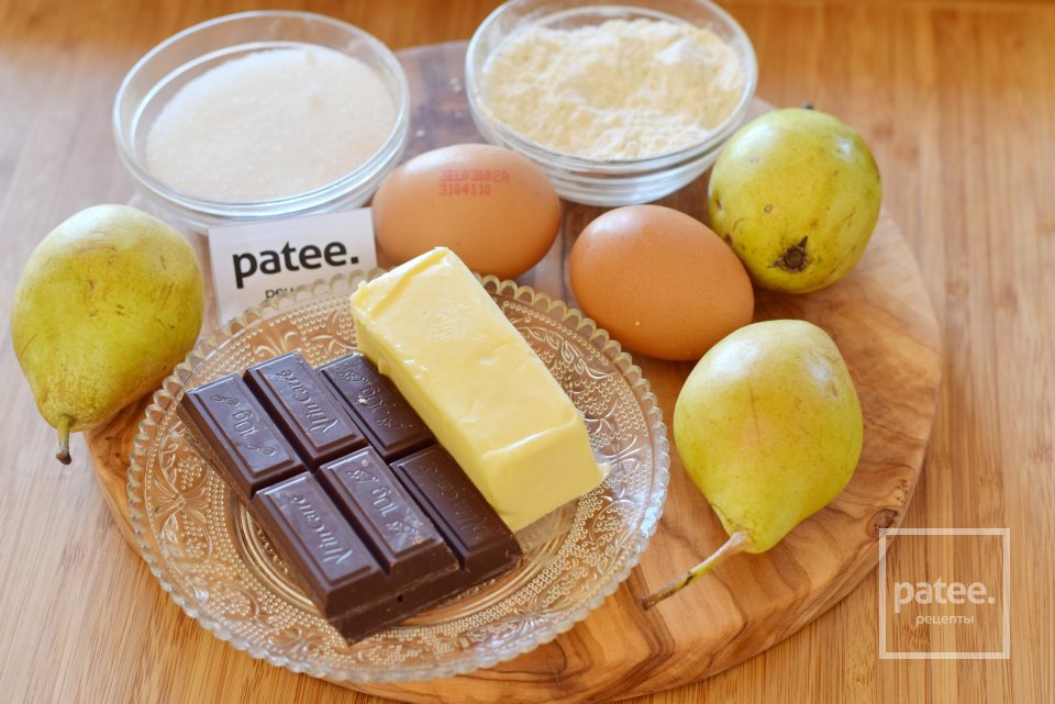  Шоколадные кексы с грушами - Шаг 1