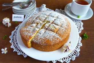 Бисквит на горячем молоке