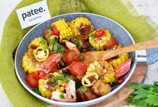 Крабовые палочки с овощами