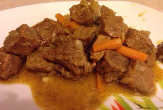 ЛИБЖЕ (тушёное мясо по-кабардински)