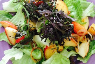 Вкуснейший салат с печенью индейки и яблоками!!!