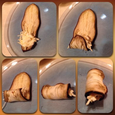 Рулетики из баклажанов и кабачков с сыром - Шаг 2