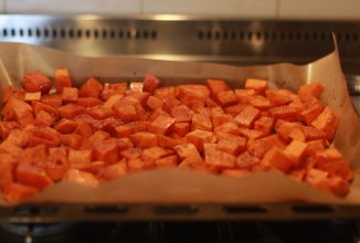 Тыква запечённая острая, пряная