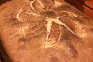 Пышная шарлотка с яблоками