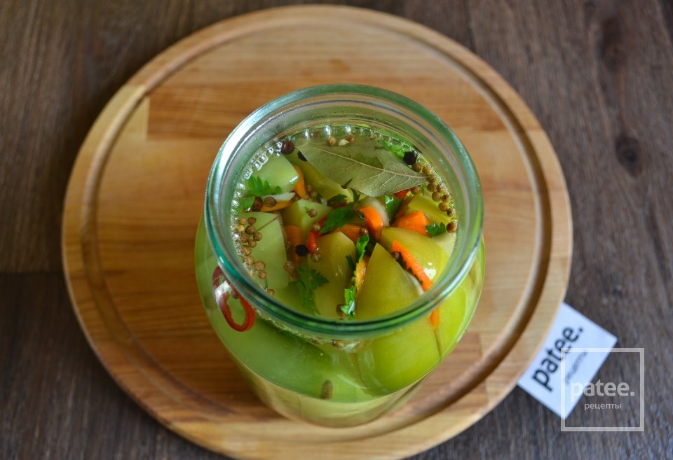 Маринованные зеленые помидоры - Шаг 13