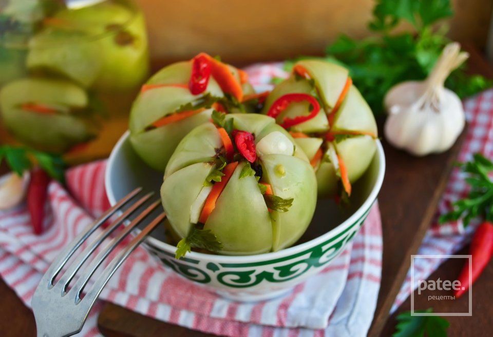 Маринованные зеленые помидоры - Шаг 14