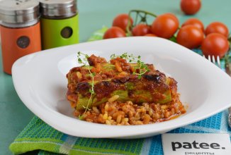 Кабачки фаршированные в томатном соусе