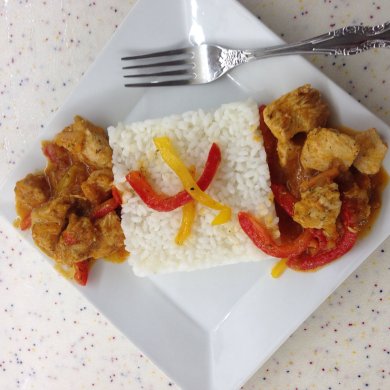 Индейка в томатном соусе с запечённым болгарским перцем - Шаг 5