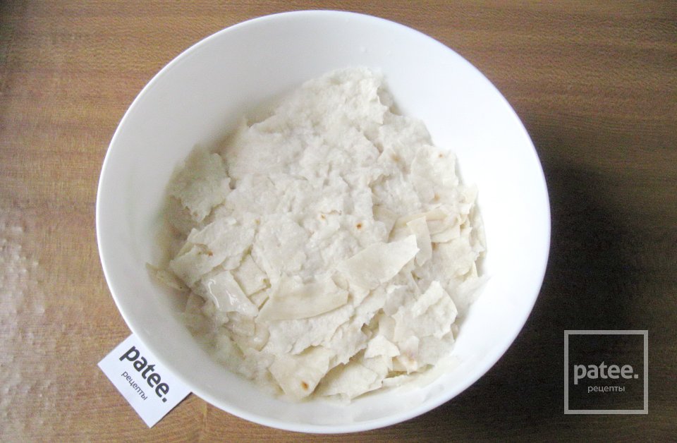 Запеканка из лаваша с грибами и шпинатом - Шаг 3