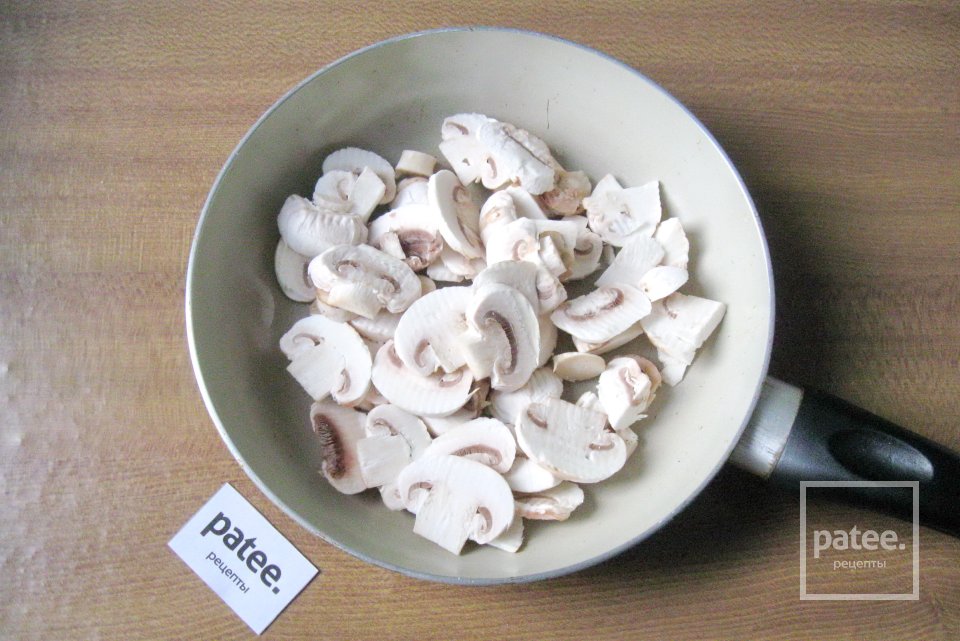 Запеканка из лаваша с грибами и шпинатом - Шаг 5