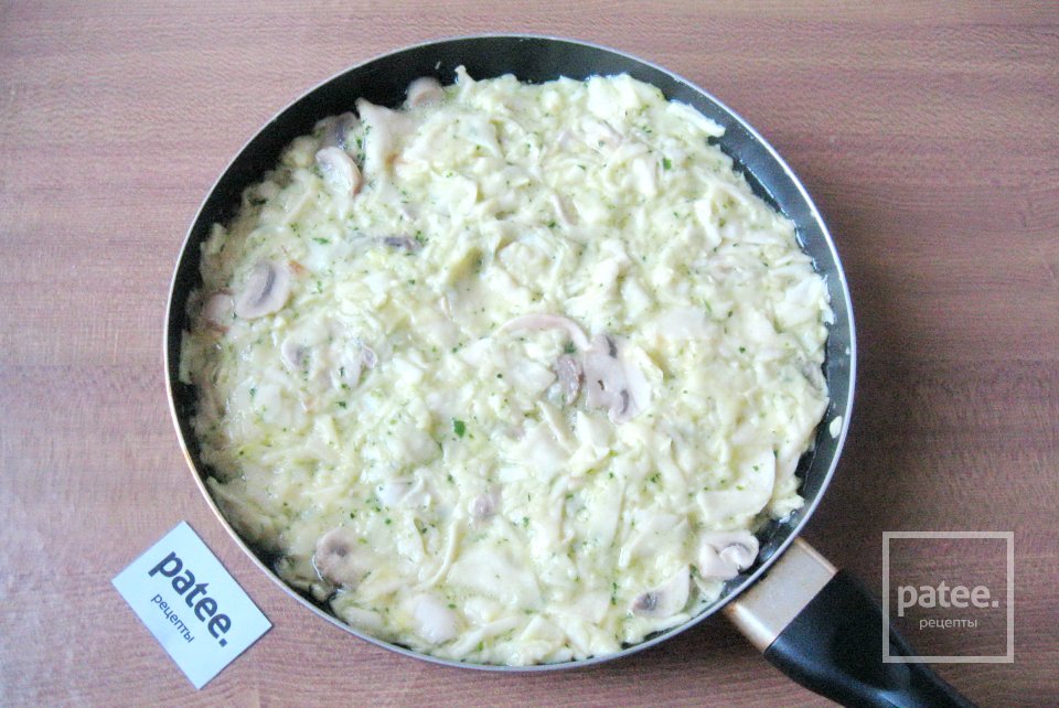 Запеканка из лаваша с грибами и шпинатом - Шаг 12