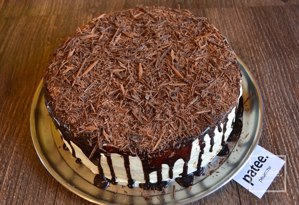 Торт со сливочным кремом, бананами и шоколадом - Шаг 23