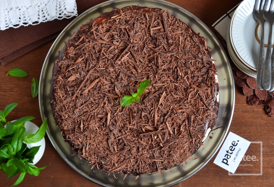 Торт со сливочным кремом, бананами и шоколадом - Шаг 24