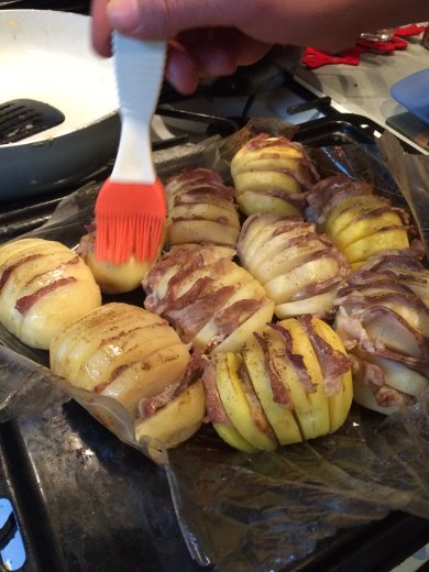 Картошечка гармошка с бекончиком - Шаг 7