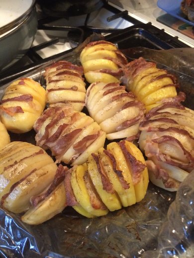 Картошечка гармошка с бекончиком - Шаг 8