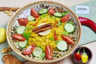 Лимонный рис с кешью