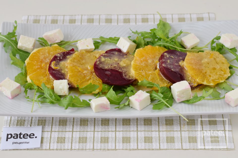 Салат со свеклой, апельсином и рукколой - Шаг 15