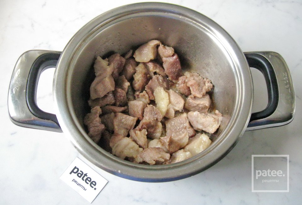 Гречневая каша со свининой и грибами - Шаг 4