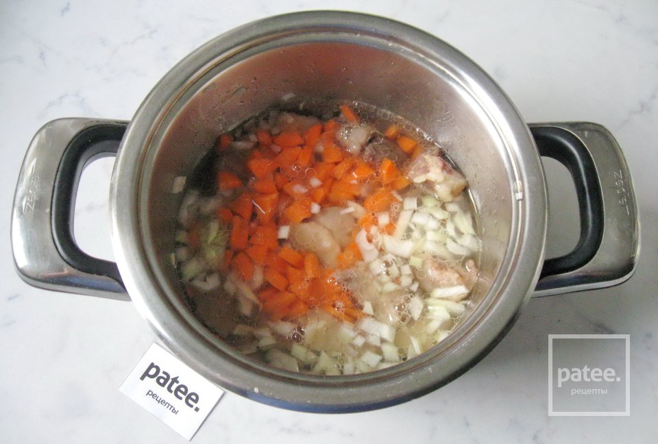 Гречневая каша со свининой и грибами - Шаг 7