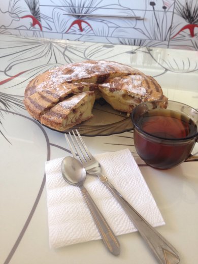 Пирог " Зебра" - Шаг 1