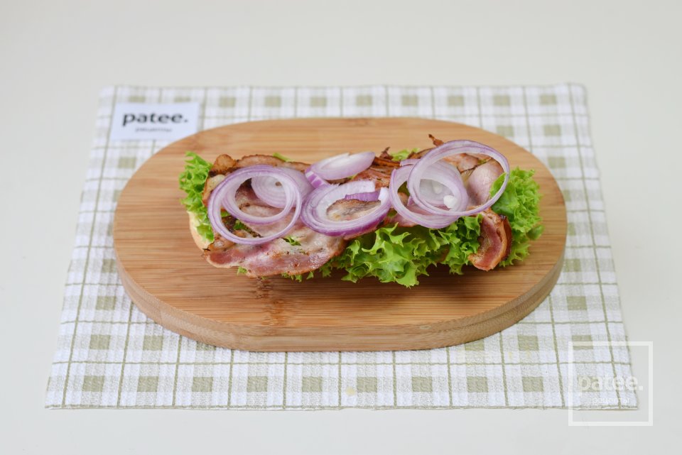 Закусочные булочки с ветчиной и беконом - Шаг 8