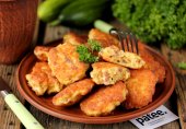 Оригинальные оладьи из мясного фарша