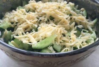 Салат с грибами и курочкой