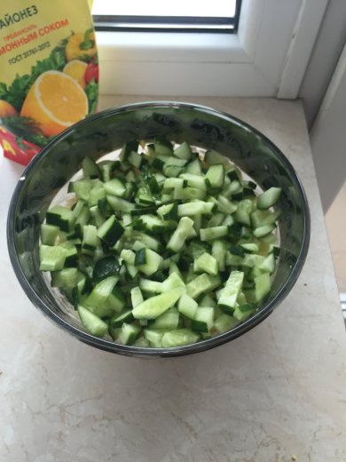 Салат с грибами и курочкой - Шаг 6