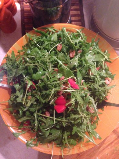 Салат с рукколой, авокадо и креветками - Шаг 4