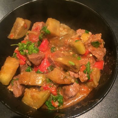 Говядина с овощами