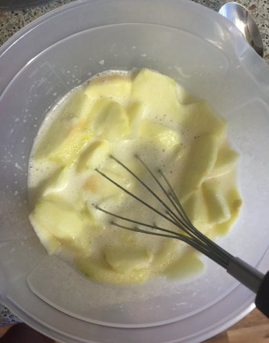 Манник с яблоками - Шаг 2