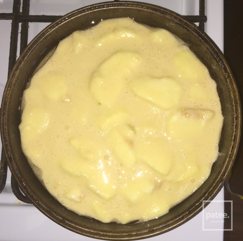 Манник с яблоками - Шаг 4