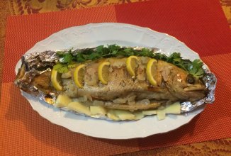 Запечённая янтарная форель 🐟