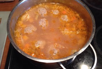 Простой Суп с фрикадельками