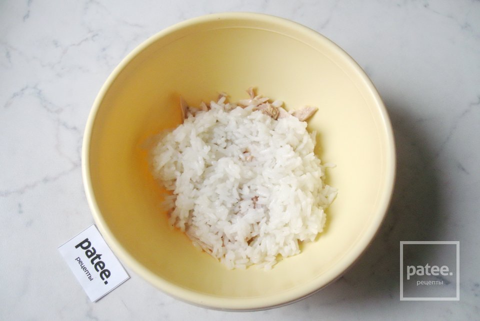 Салат с фасолью, курицей и помидорами - Шаг 6