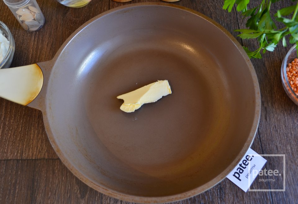 Сливочный суп-пюре с тыквой и чечевицей - Шаг 3