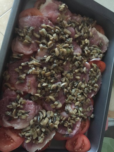 Мясо с грибами и картофелем - Шаг 6