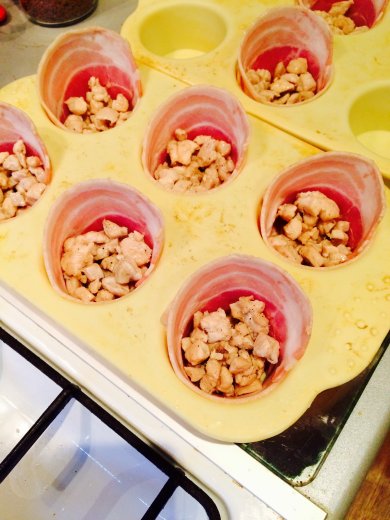 Корзиночки из бекона - Шаг 4