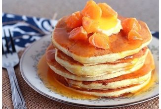 Толстые блинчики с апельсиновым сиропом