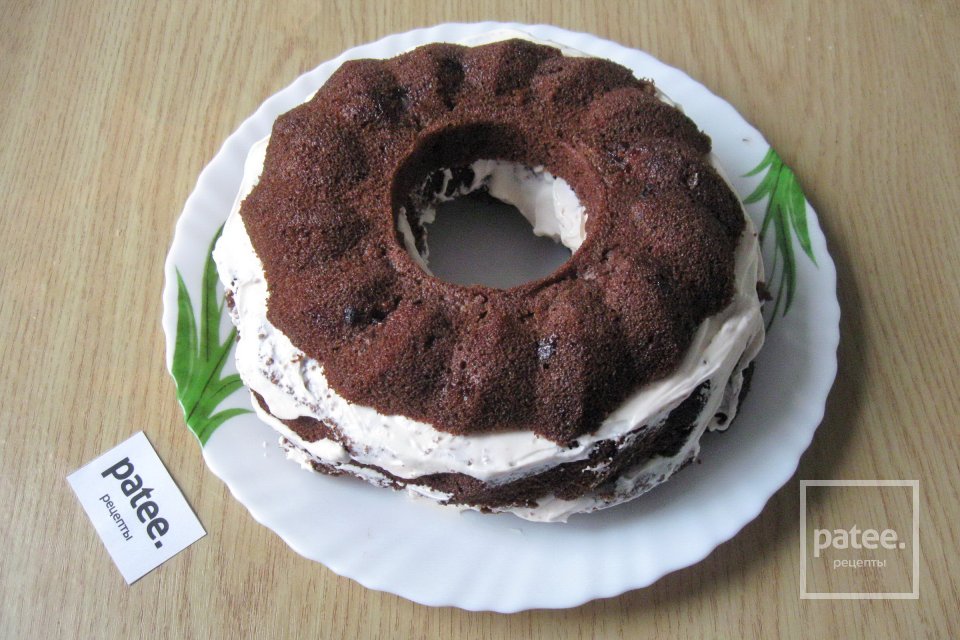 Сметанный торт с вишней - Шаг 18